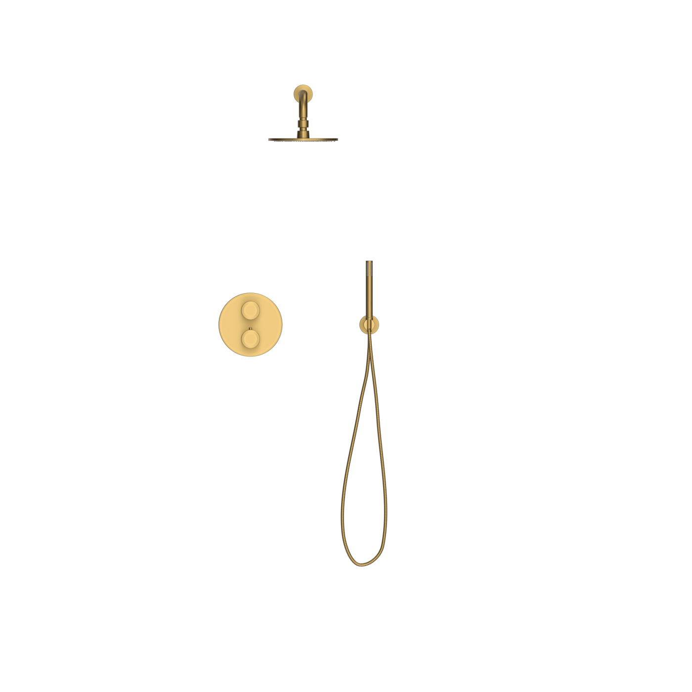 D423-L Термостатический двухходовой встраиваемый душ Duten 