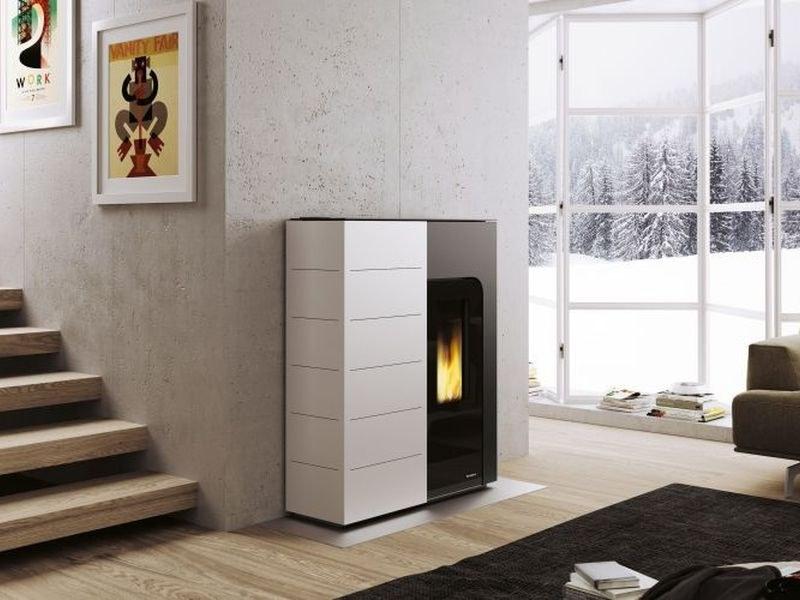 PALAZZETTI Пеллетная печь из стали и стекла класса а ++ Ginger sun-id-1354941 - Вид №2