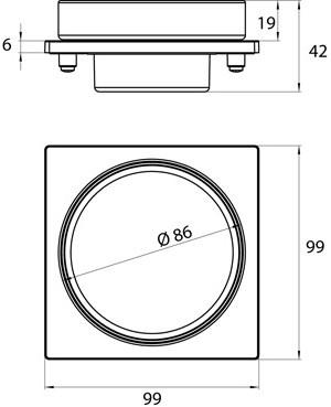 Emco Bad Мыльница стеклянная столешница Liasion sun-id-1408588 - Вид №2