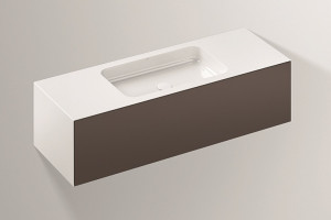 5157513000 Умывальник с тумбой, wp.folio6, белая, proshield, лакированная, шелковисто-матовый блеск, затененная земля Alape серия FO (Folio)