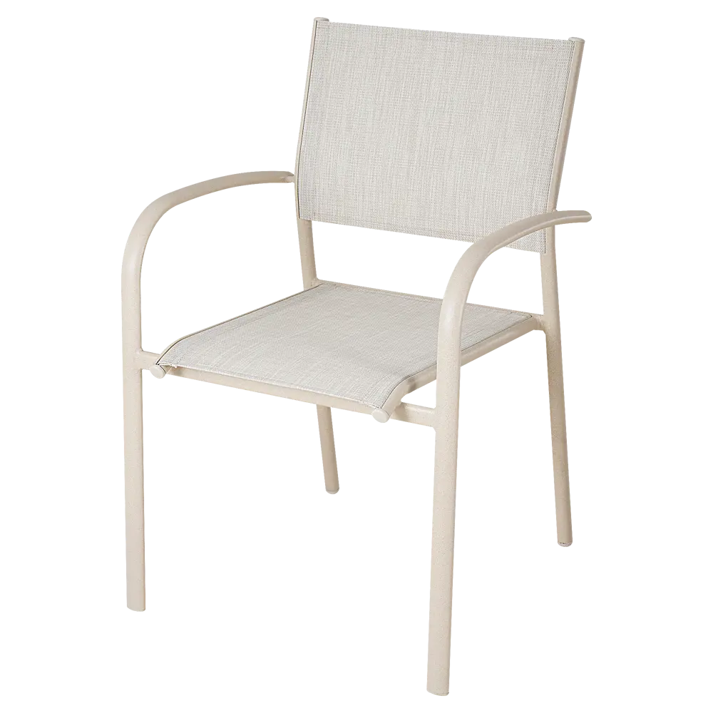 Стул садовый BEGINIA Lazo 56.5x57x85 см сталь бежевый STLM-2015904 - Вид №5