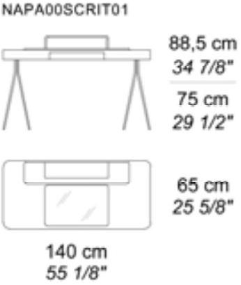 i 4 Mariani Кожаный стол с ящиками sun-id-1479386 - Вид №6