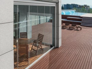 MV Living Складная раздвижная дверь из стекла алюминий Vetrate paravento