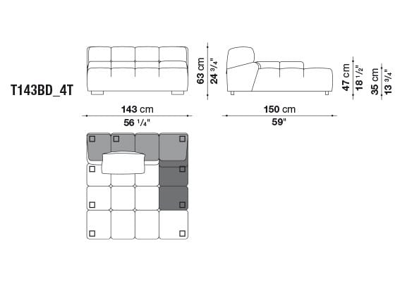 Модульный диван B&B Italia Tufty Time ARCH-00144354 - Вид №28