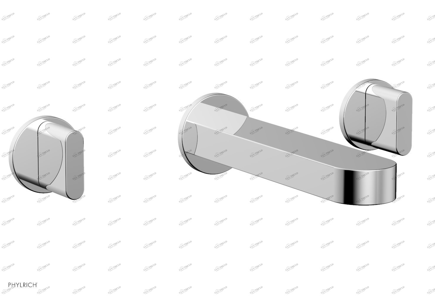 Комплект и ручки ROND Phylrich  183-11-026 Хромированный 