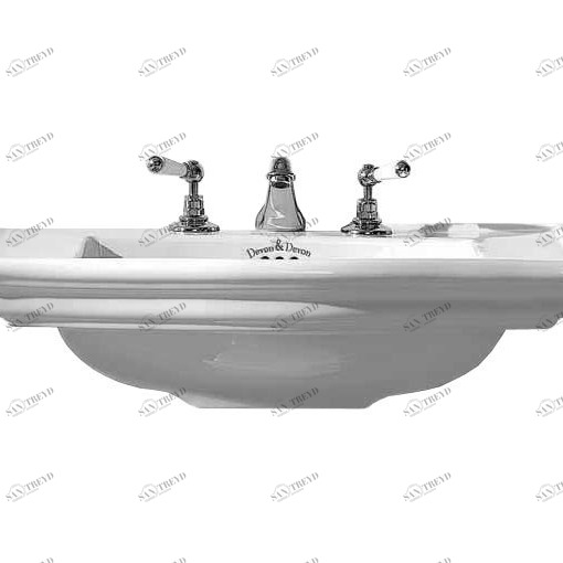 IBLI(1-2-3)FWES Полувстраиваемая раковина консольная 50 см белая Devon Devon WESTMINSTER Devon&Devon IBLI123FWES