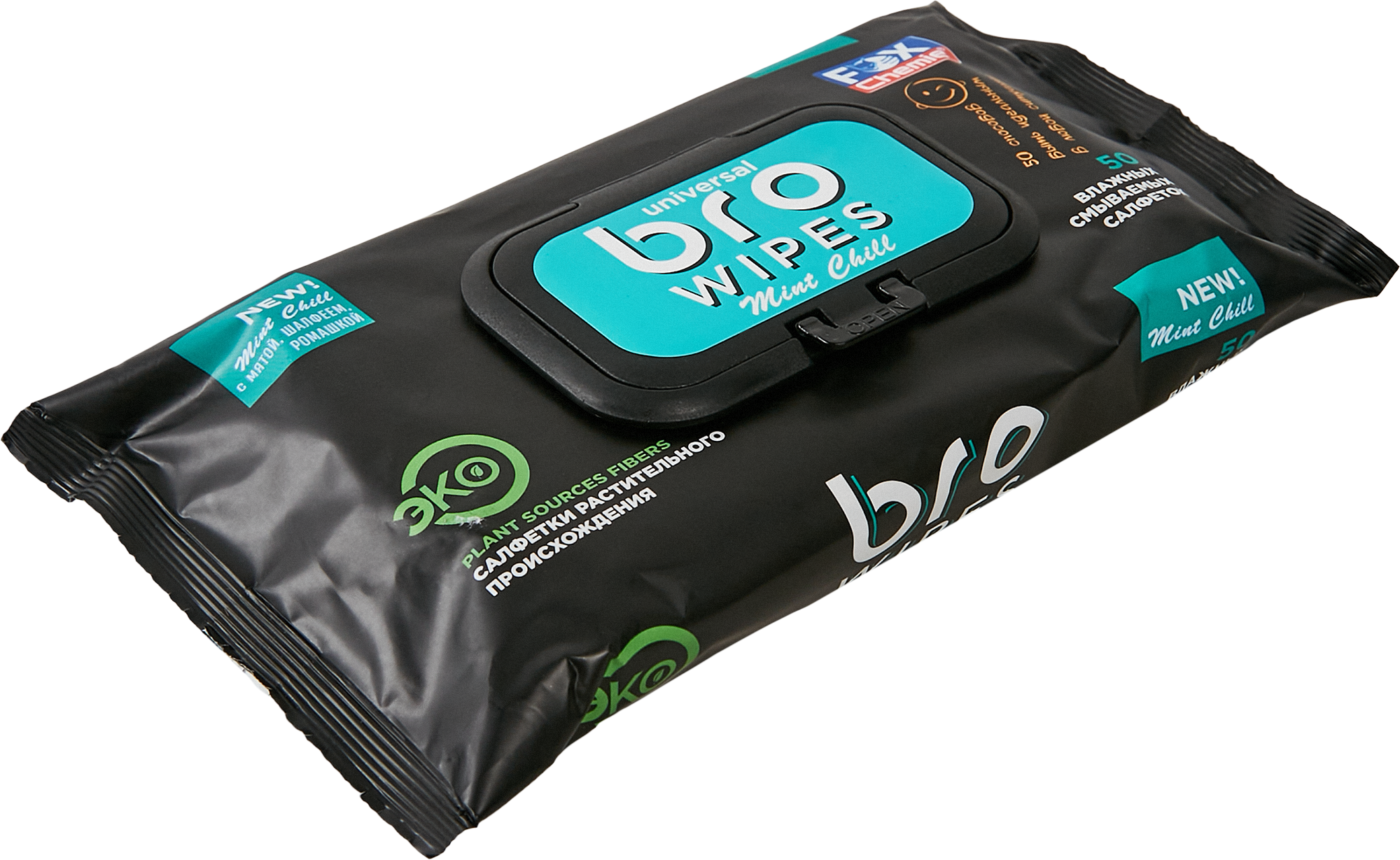 88222123 Салфетка влажная Bro 50 шт. STLM-0076987 FOX CHEMIE 