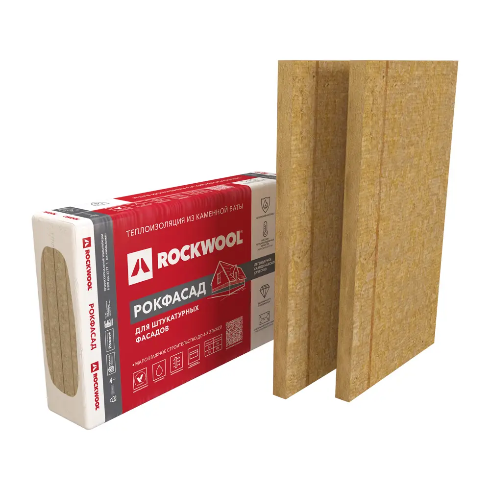 Rockwool Рокфасад: каменная вата для фасадной теплоизоляции 82151683 STLM-0020458 - Вид №1