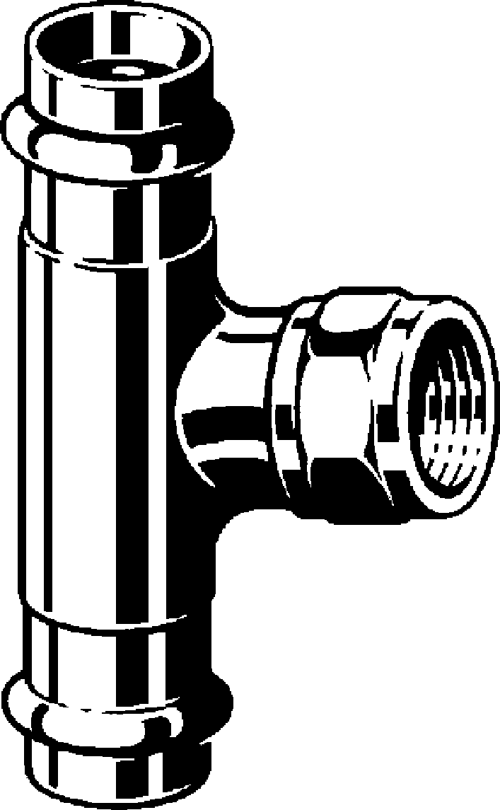 Viega Тройник Sanpress 2217.2 (313951) 313 951 - Вид №1