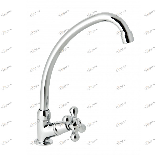 GENEBRE 68585 09 45 66 Смеситель для террасной мойки с изливом в виде лебединой шеи 