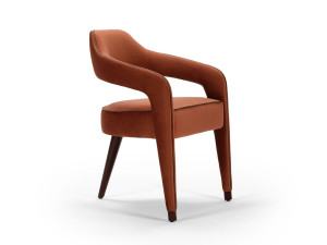 Мягкий тканевый стул с подлокотниками