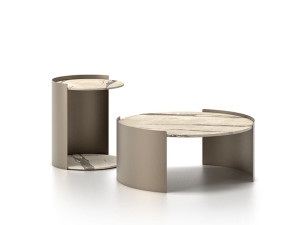 Круглый журнальный столик из листового металла