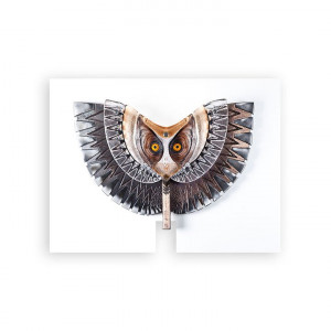 68164 Панно "Настороженность", коричневое/золотое, 880/860 мм Maleras