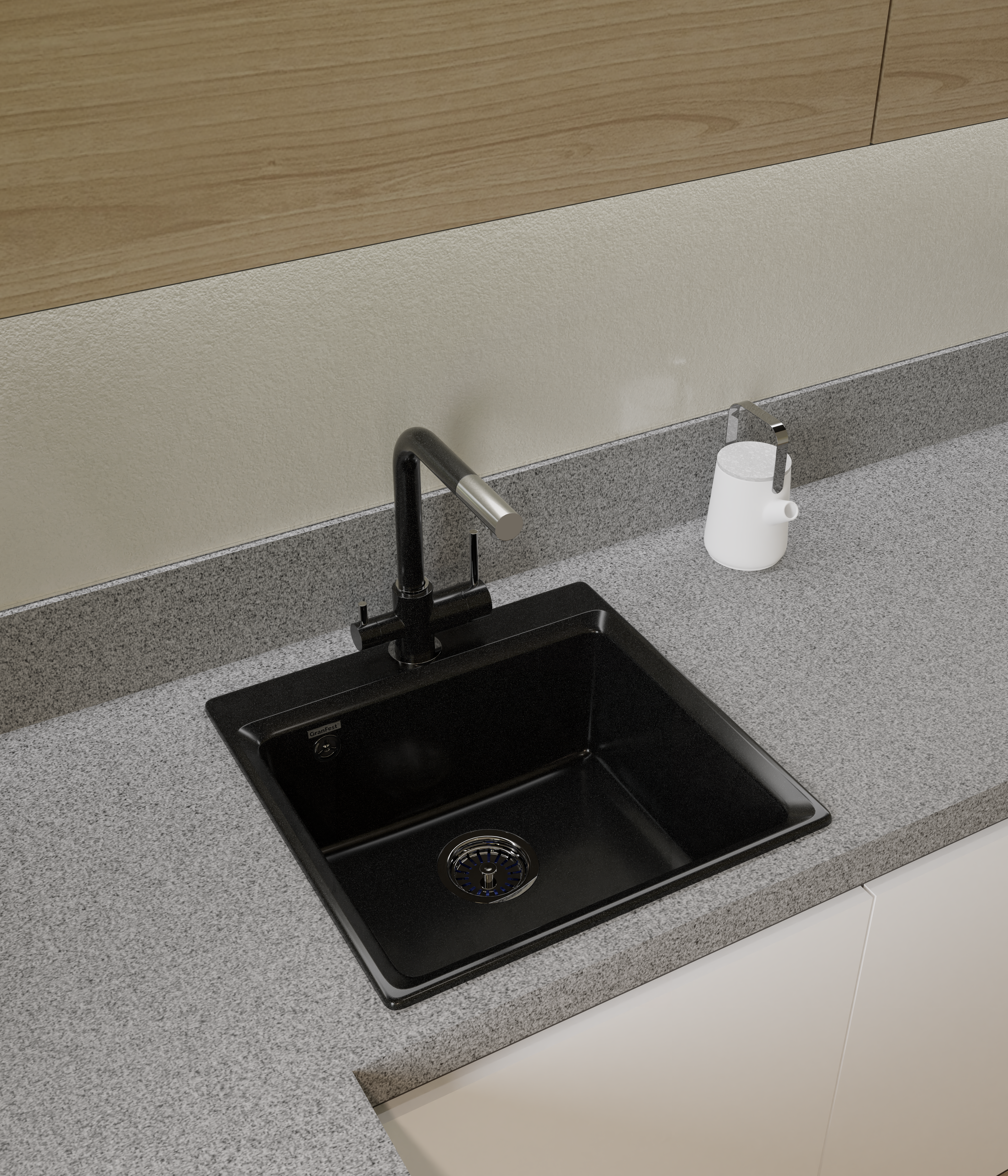 Кухонная мойка Искусственный камень LEVEL S249 GranFest LV-510-S249 - Вид №1