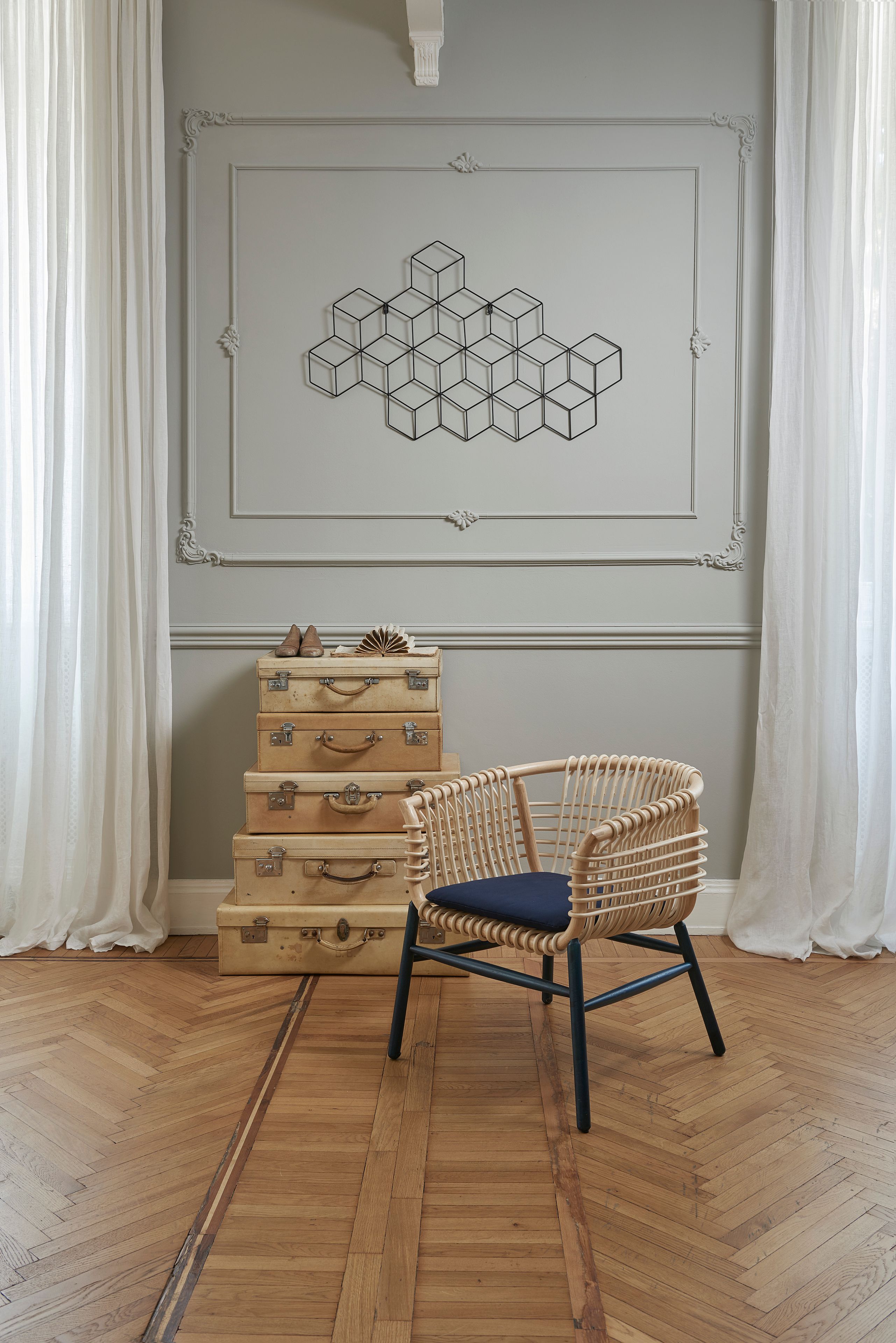 Кресло из ротанга и каучукового дерева CAPPELLINI Lukis ARCH-00044928 - Вид №1