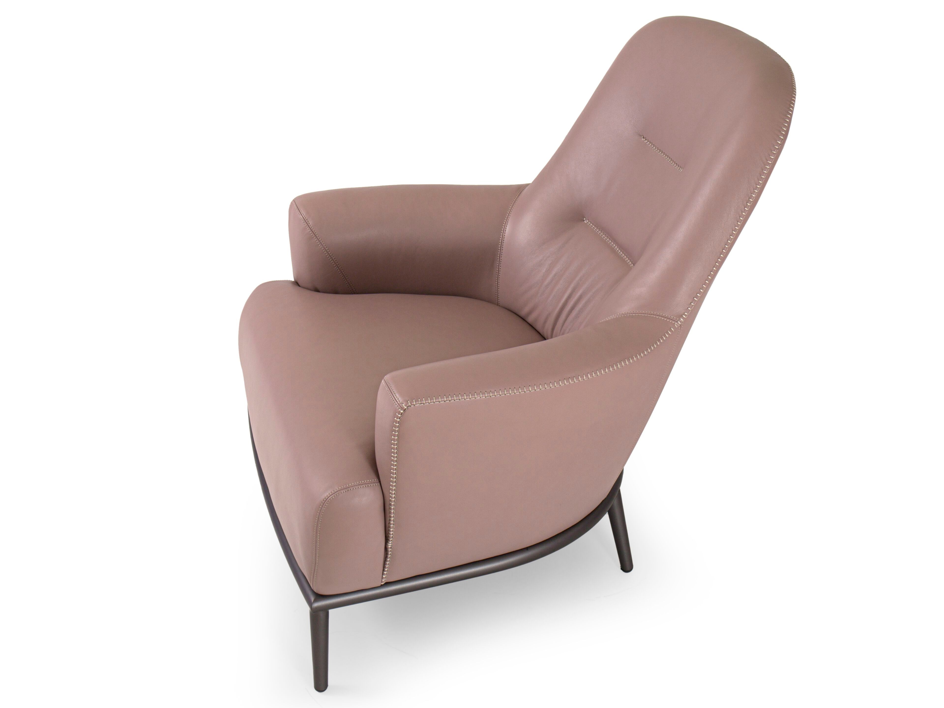 Кожаное кресло с подлокотниками Borzalino ESME ARCH-00138369 - Вид №3