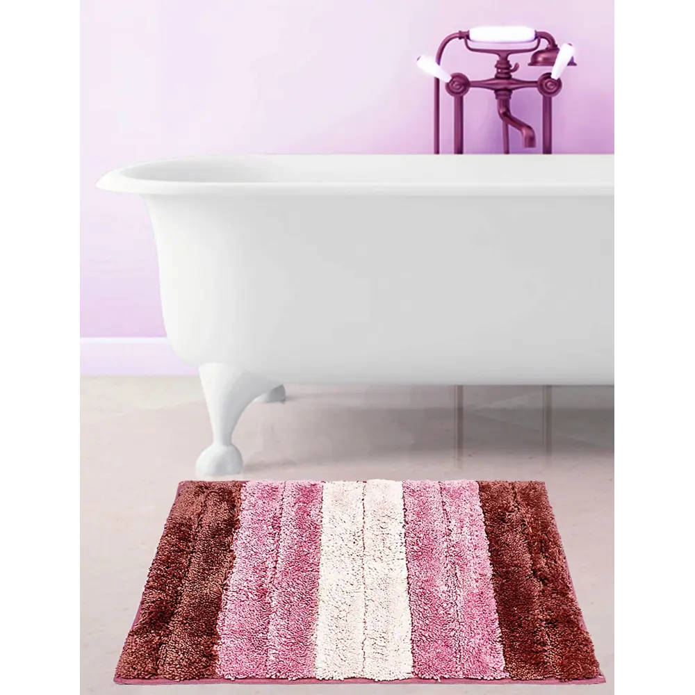 Коврик для ванной комнаты «Градиент» 40х60 см цвет розовый BATH PLUS STLM-2100732 - Вид №3
