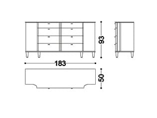 Деревянный комод OPERA CONTEMPORARY Дезире ARCH-00127004 - Вид №2