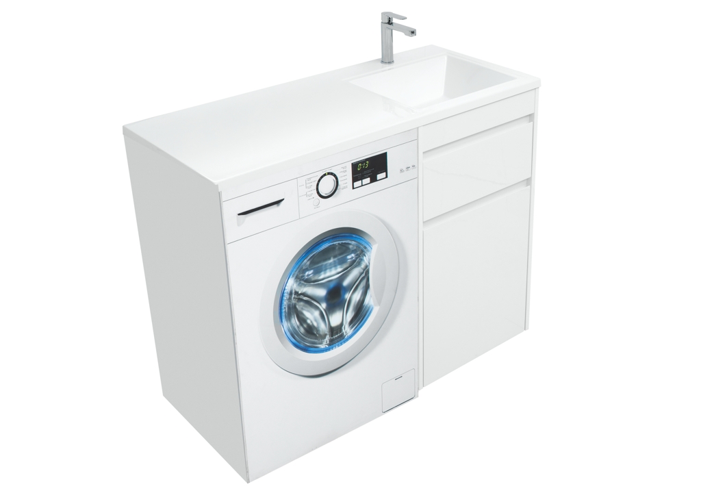 Тумба с раковиной Aquanet Токио 110 R белый (напольная, 1 ящик) 0023928900235498 - Вид №6