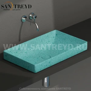 B6R61GT Встроенная раковина под столешницу прямоугольная Ceramica Globo T-EDGE