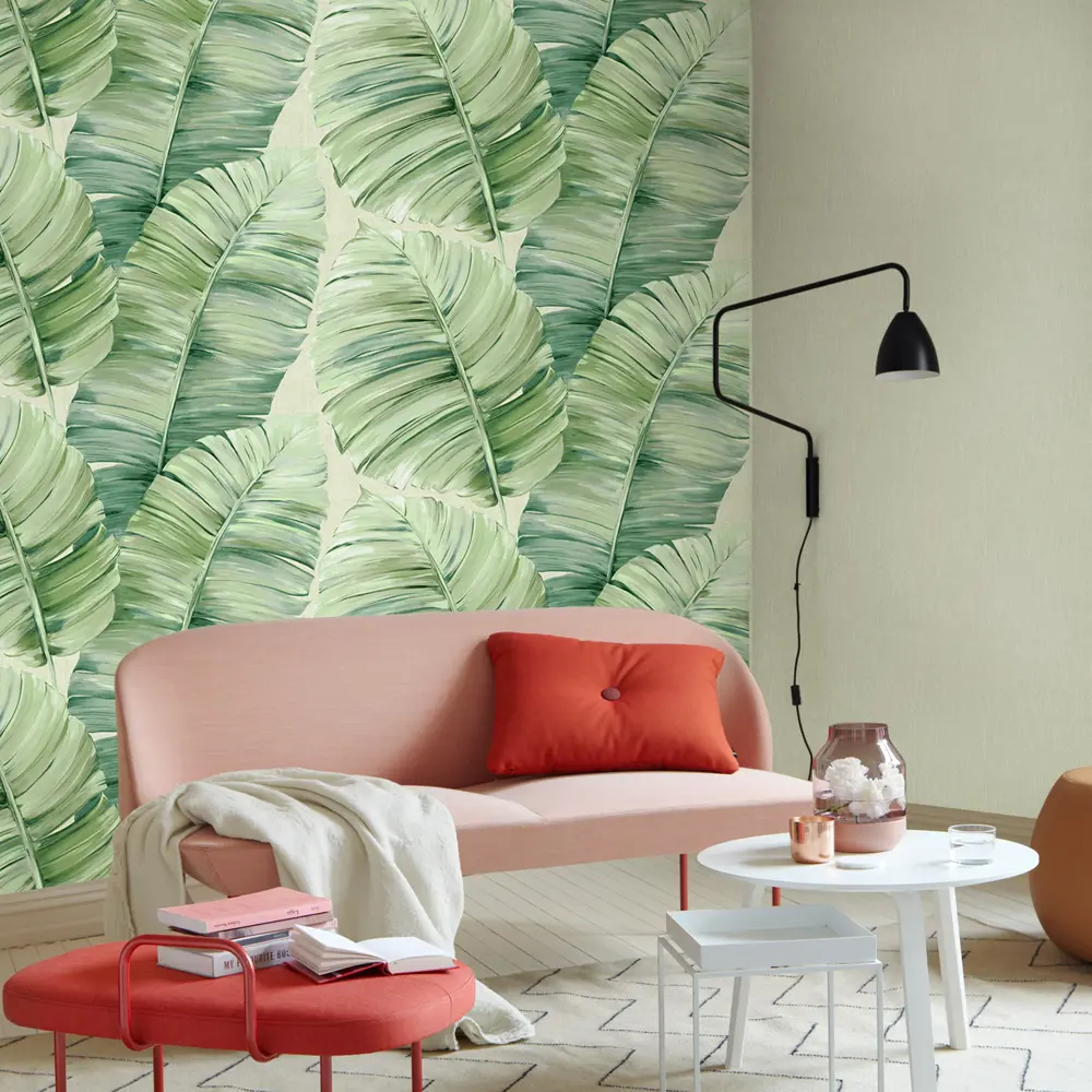 Erismann Bali: флизелиновые обои светло-зеленые для уютного интерьера 89420885 STLM-1564081 - Вид №4