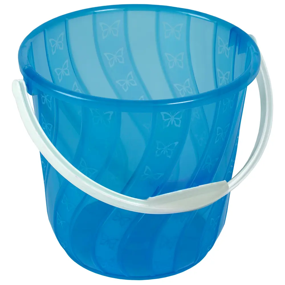 Ведро-спираль круглое Бриг пластик 10 л цвет голубой Santreyd STLM-2073985