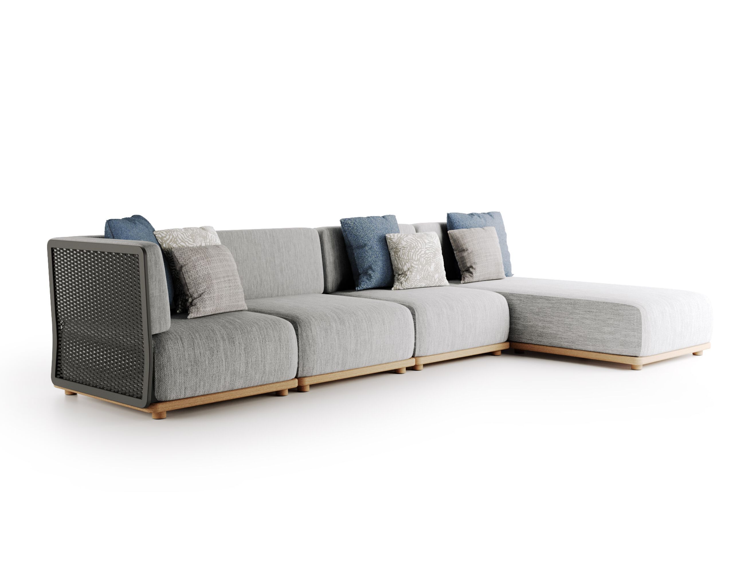 4-местный тканевый модульный садовый диван Atmosphera Switch ARCH-00023817 - Вид №9