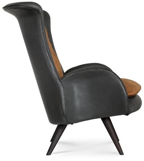 Greenapple Кожаное кресло с подлокотниками с высокой спинкой Perfect raw G703175  - Вид №1