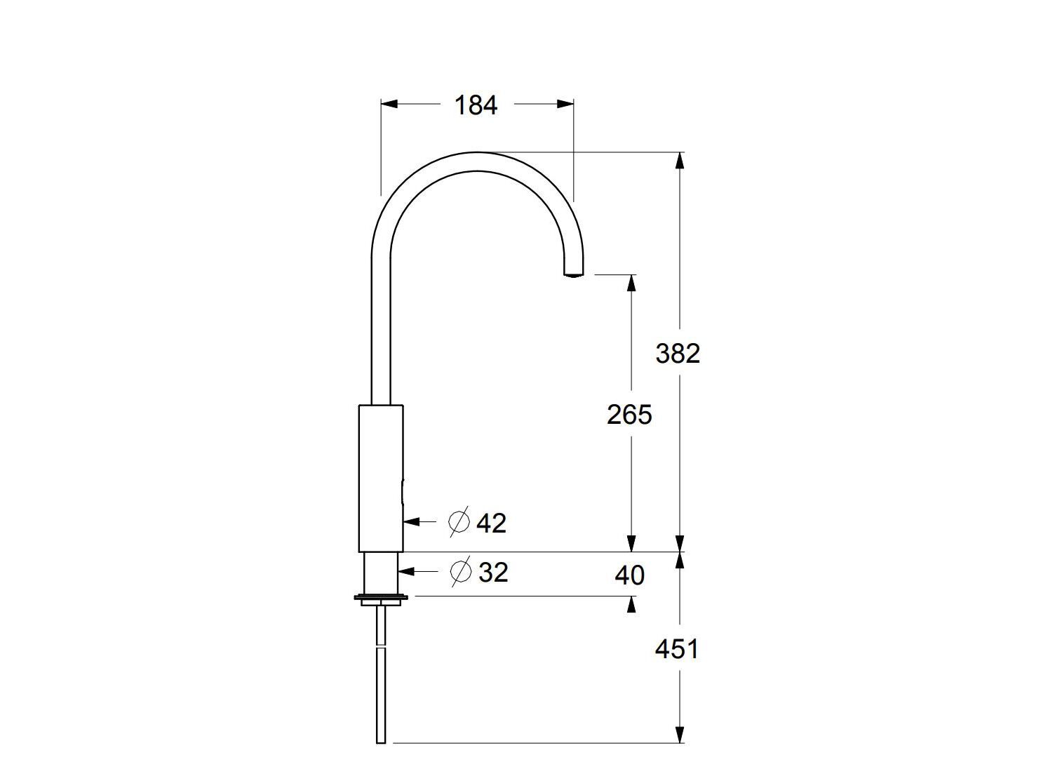 Электронный напольный кухонный кран с очистителем GUGLIELMI RUBINETTERIE чистый ARCH-00010024