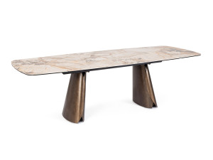 Выдвижной прямоугольный обеденный стол