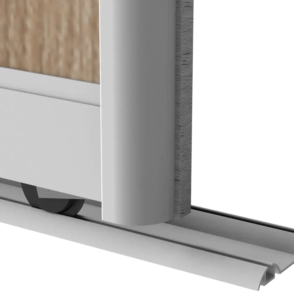 Дверь-купе KONSENSA 255.5x80.4 см МДФ цвет дуб сонома профиль матовое серебро STLM-2209636 - Вид №6