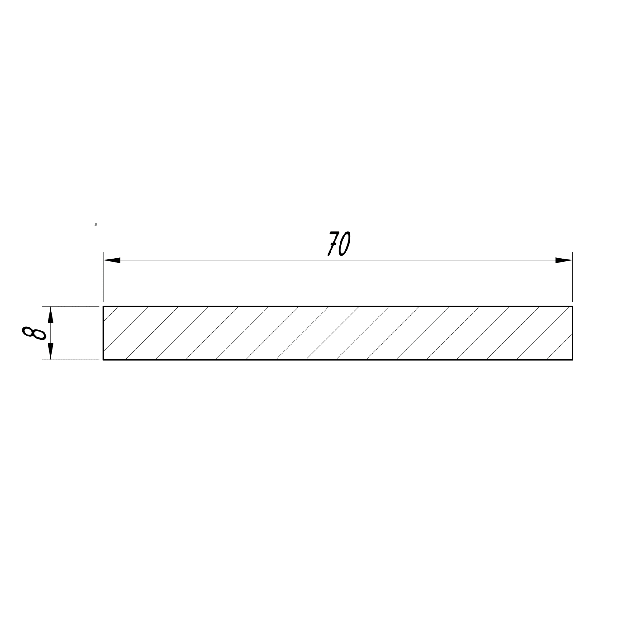 82475213 Наличник Verda 2150х70x8 мм ламинация цвет дуб венге Santreyd  - Вид №2
