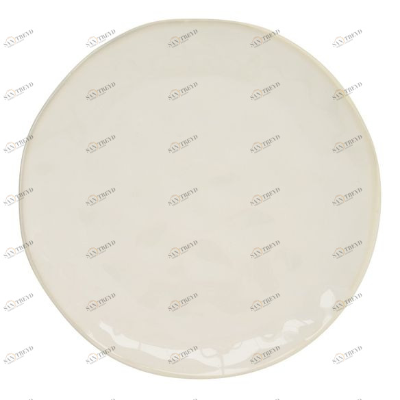 Тарелка фарфоровая белая обеденная Interiors EASY LIFE INTERIORS 00-3946729 Белый 