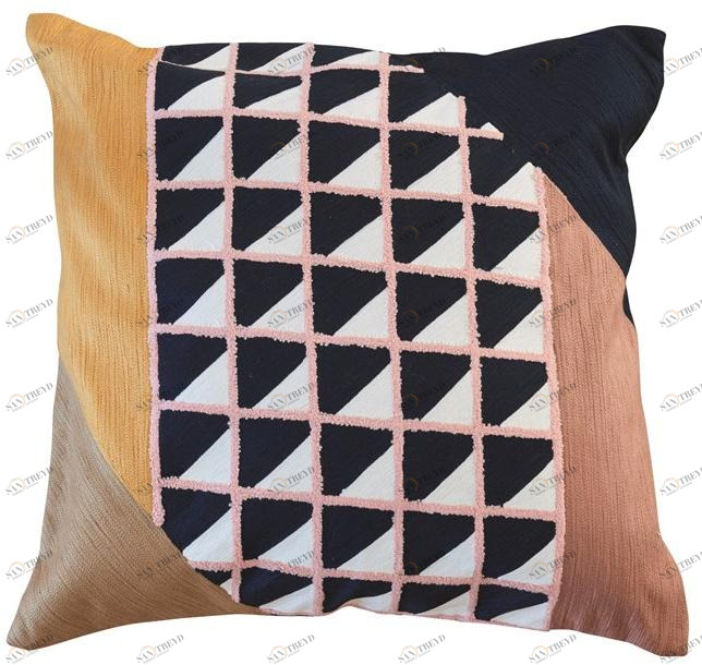 Toulemonde Bochart Квадратная подушка из шерсти с геометрическими мотивами Cuscini sun-id-1456427