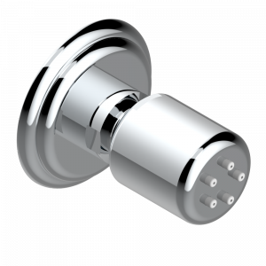 A1V-290/B Форсунка гидромассажная встраиваемая в стену 1/2" с защитой от жёсткой воды Thg-paris Sully с малахитом Матовый никель