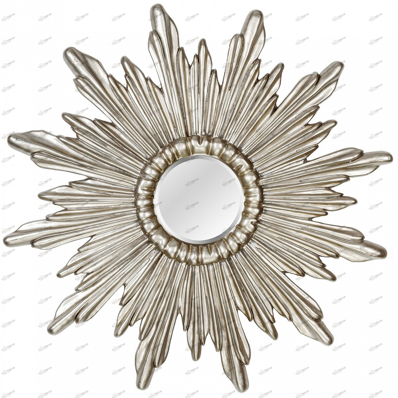 Зеркало-солнце 74,5 см серебряное Ray Silver ART-ZERKALO ДИЗАЙНЕРСКИЕ 00-3884098 Зеркальный;серебро 