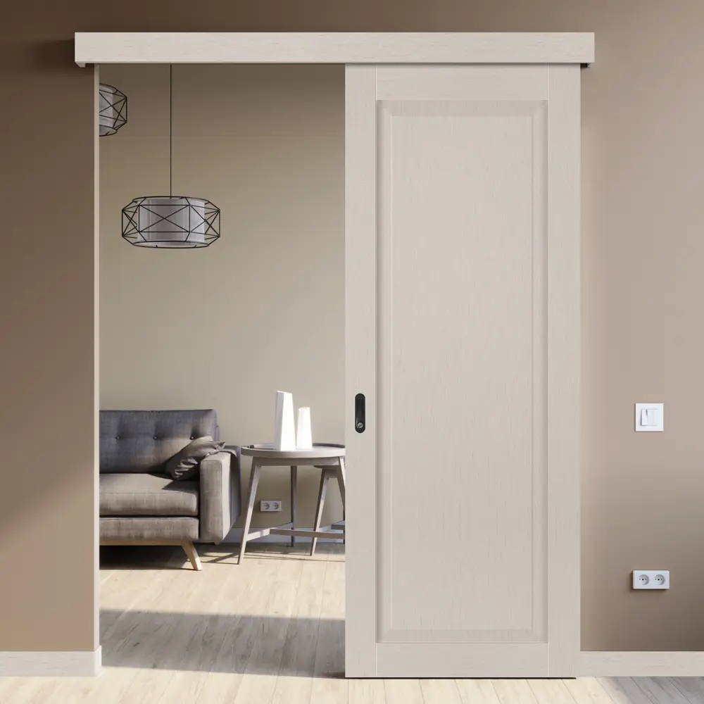 Комплект двери Пьемонт глухая 70x200 см HardFlex цвет платина светлая с добором 100 мм МАРИО РИОЛИ STLM-2015269 - Вид №3