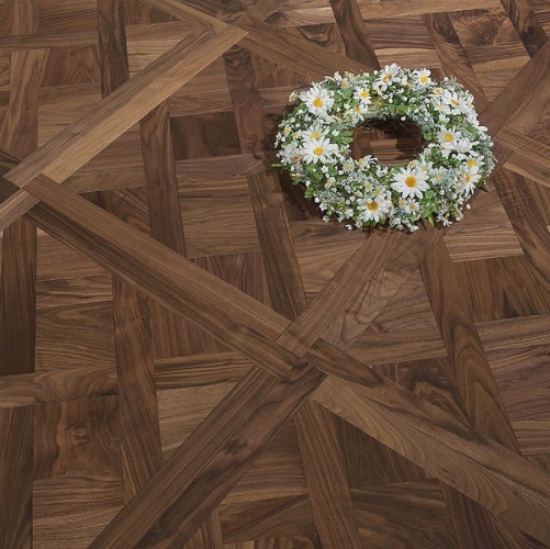 Модульный паркет Coswick Версаль Американский Орех Европейский (Грецкий) Селект (Гладкая) 635х635 мм 13141701 - Вид №1