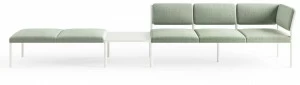 Crassevig Модульная тканевая скамья со спинкой Plug