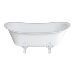 Burlington Бателло Гранде на стандартной ножке В белом цвете с периодичными ногами в белом N10CS E9 WHI