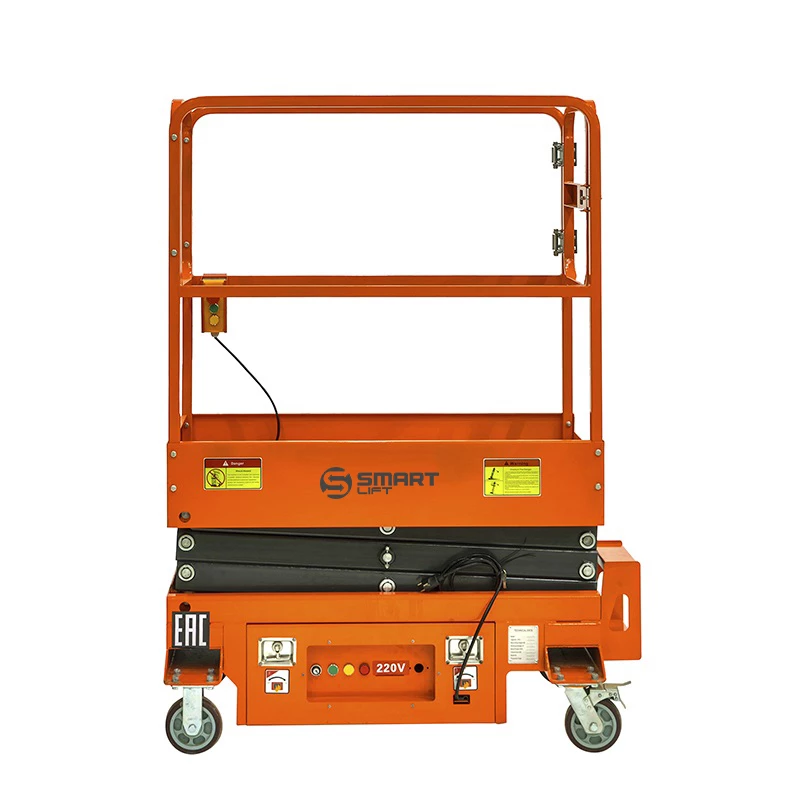 Подъемник ножничный несамоходный SJY-0.3-3.9 (AC&DC, 300 кг, 3,9 м) SMARTLIFT (SMART) Верстакофф 81-3049