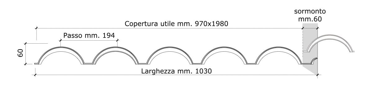 Кровельный лист Coppo First Corporation Cover-Life ARCH-00052721 - Вид №3