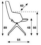 Artifort Мягкое кресло на козелке из ткани с подлокотниками Jima sun-id-1380247 - Вид №5