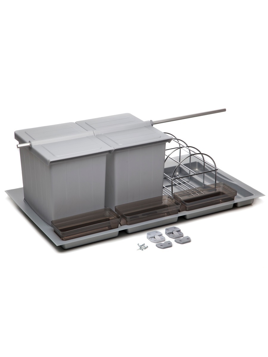 Система сортировки мусора Omega Duet/Top 900/31 Metallic Grey NAVAKO 10135 - Вид №2