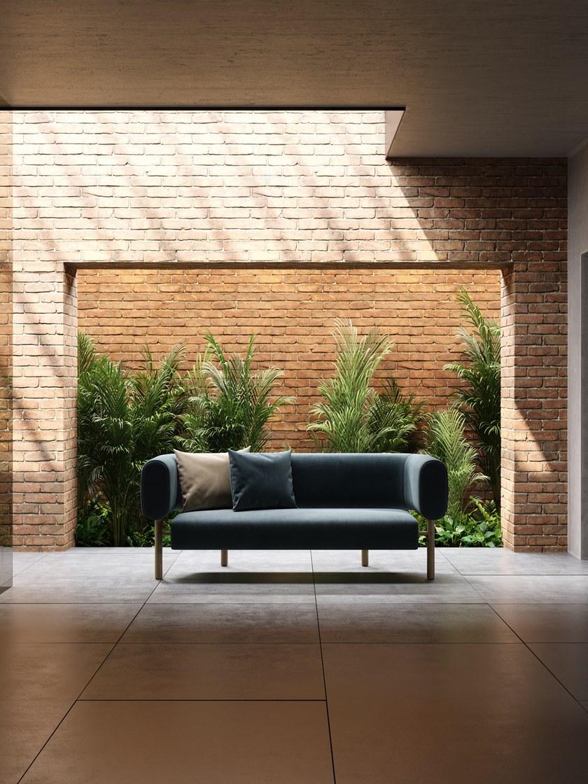 Domkapa 3-х местный бархатный диван sun-id-1410955 - Вид №7