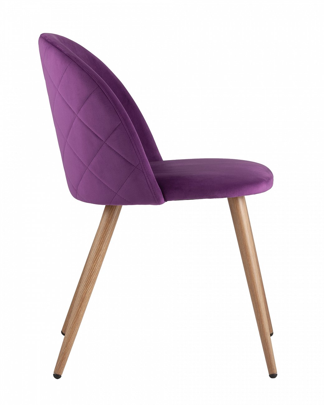 Стул с мягкой обивкой лиловый с ромбами "Лион" STOOL GROUP ДИЗАЙНЕРСКИЕ 00-3881976 Фиолетовый  - Вид №1