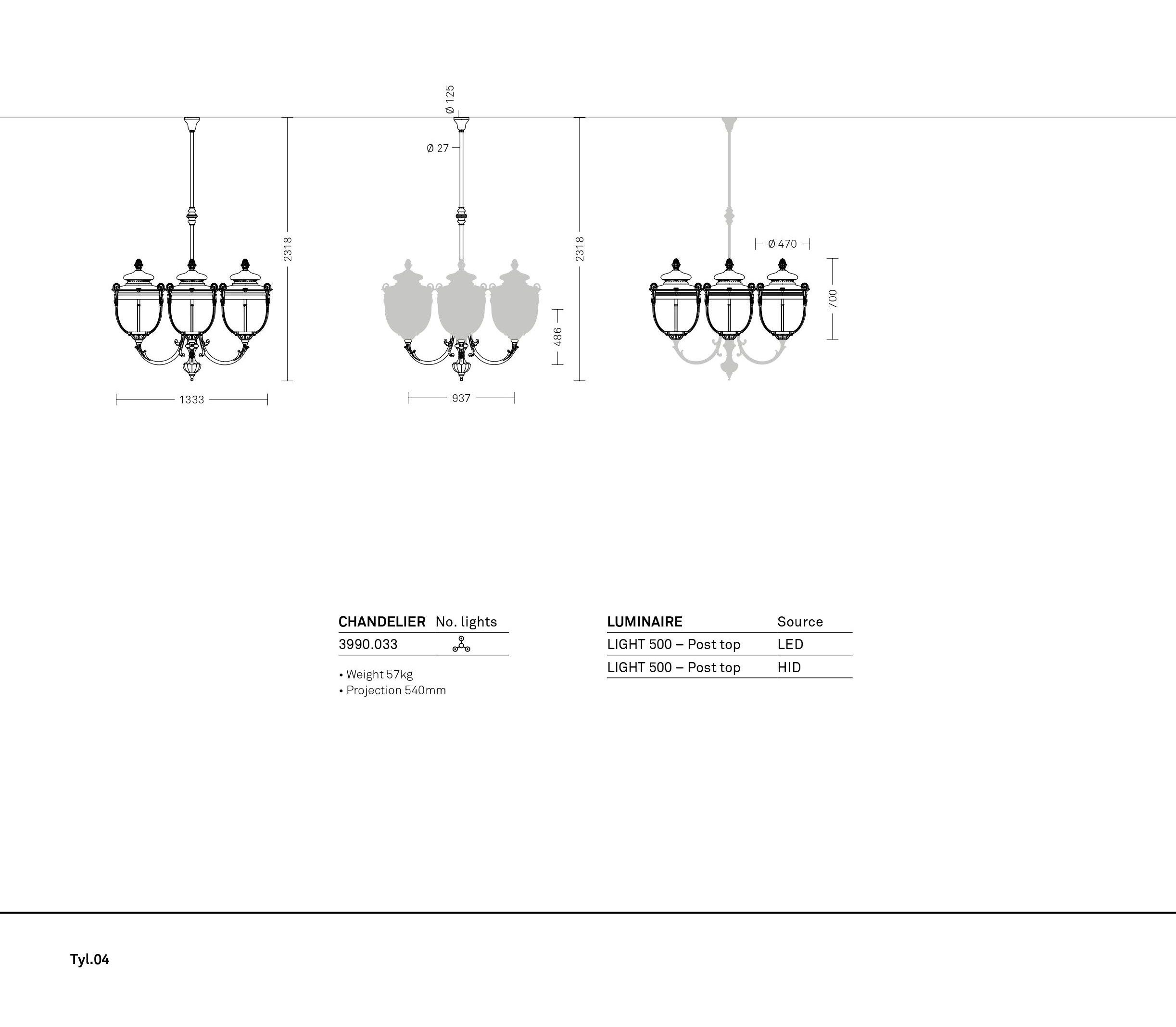 Открытый галогенный подвесной светильник Neri Tyl ARCH-00150309 - Вид №12