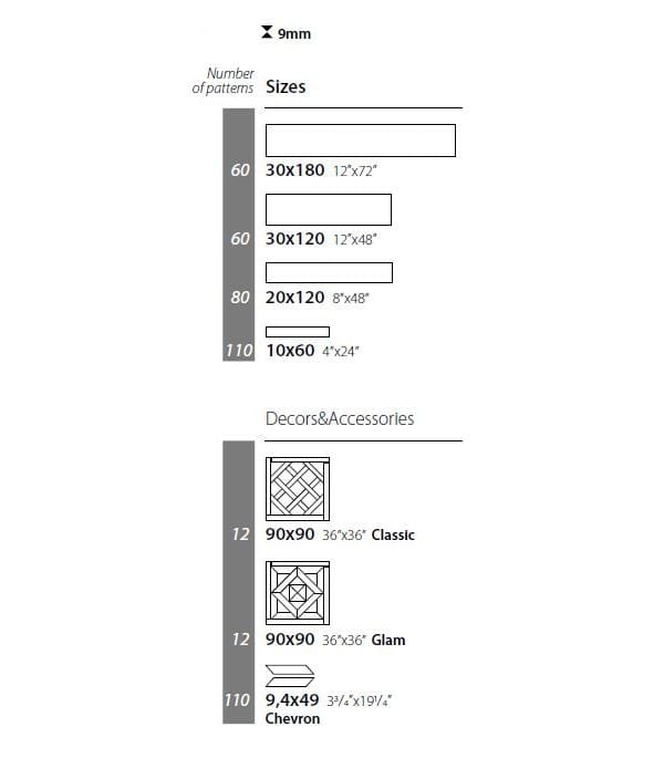 Пол / облицовка керамогранита под дерево CERAMICA SANT'AGOSTINO Yorkwood ARCH-00005918 - Вид №3