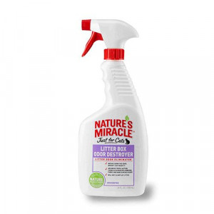 ПР0000538 Спрей NATURES MIRACLE универсальный уничтожитель запахов в туалете для кошек 709мл 8 in 1