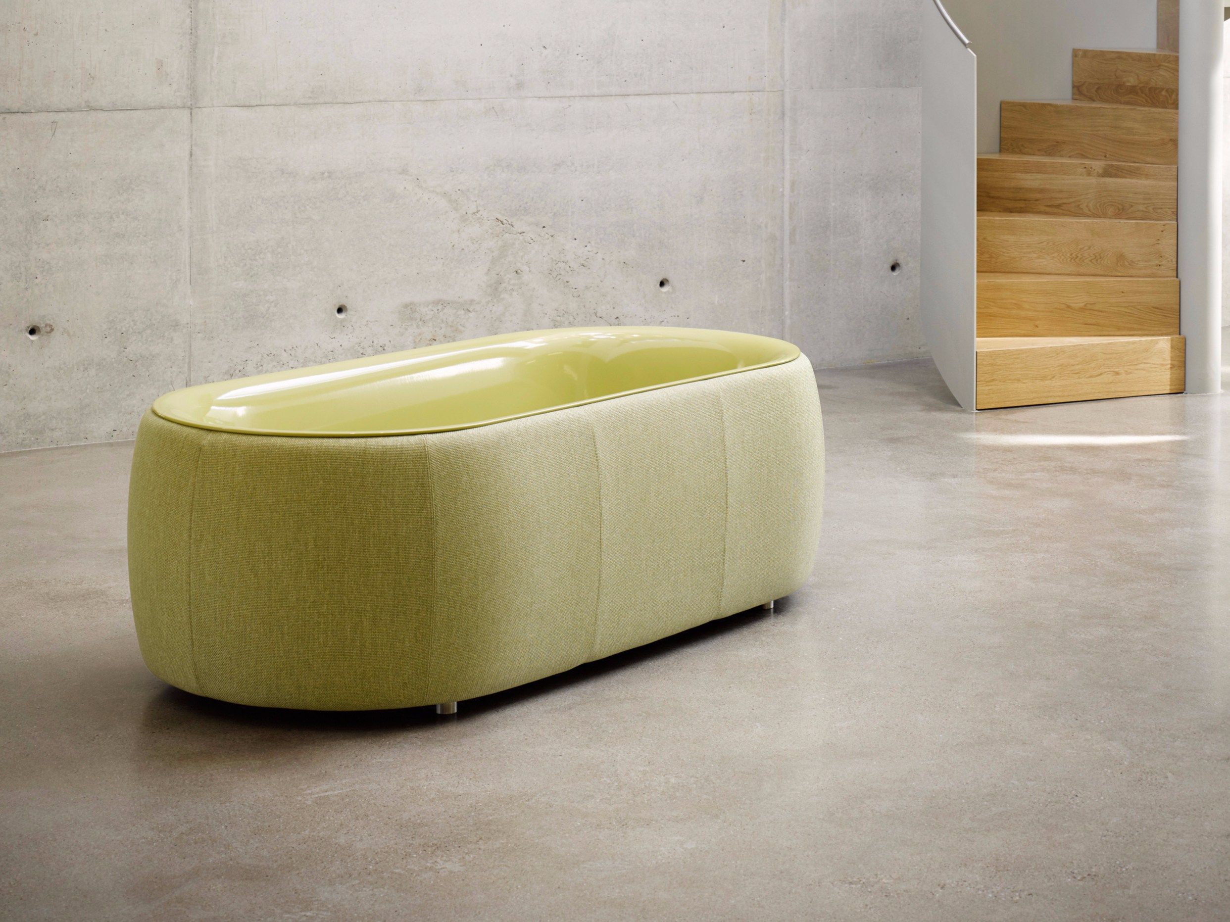 Эмалированная стальная ванна с тканевым покрытием Bette BetteLux Oval Couture ARCH-00051159